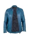 Maceoo Men's Leather Reverse Jacket In Multi