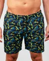 Maceoo Men's Lion Swim Shorts In Arrow Blue