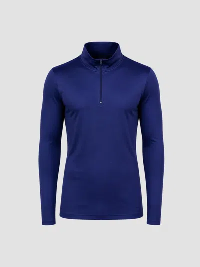 Maceoo Men's Mare Quarter-zip Sweater In Blue