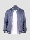 Maceoo Bomber Jacket In Blue