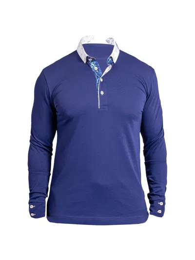 Maceoo Men's Newton Ascension Polo Shirt In Blue