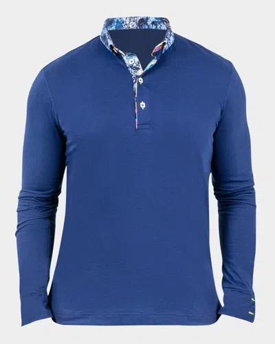 Maceoo Men's Newton Crypt Polo Shirt In Blue