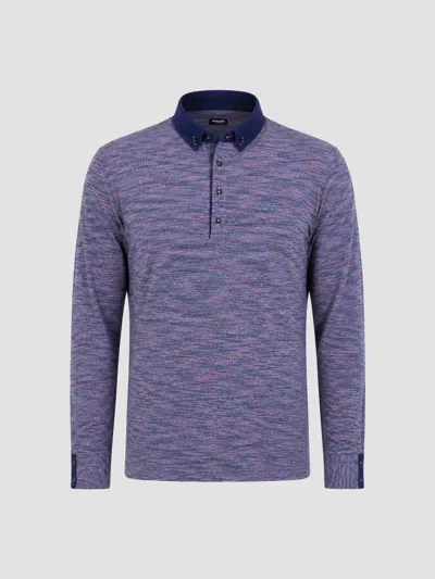 Maceoo Men's Newton Knit Polo Shirt In Purple