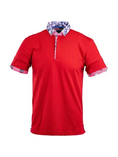 Maceoo Men's Polo Mozartsolidripple Shirt In Red