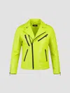 Maceoo Men's Python Leather Jacket In Green