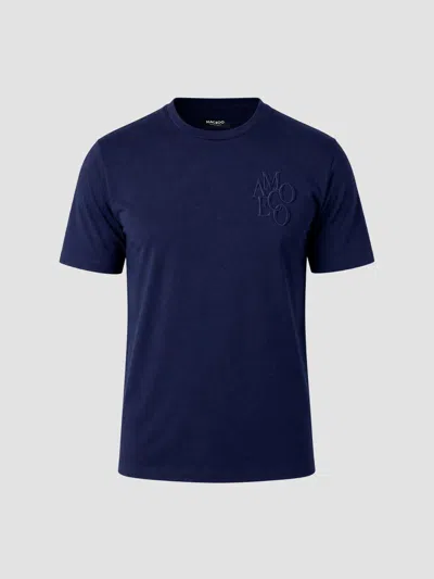 Maceoo Men's Resistance Embossed T-shirt In Blue