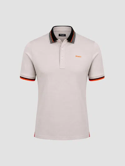 Maceoo Men's Tip Patch Polo Shirt In Neutral