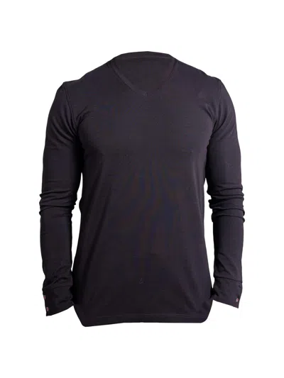 Maceoo Men's V-neck Edison Ascension Sweater In Black