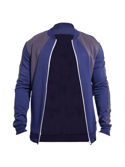 Maceoo Men's Zipper Ascension Jacket In Blue