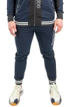 Maceoo Midnight Motion Skinny Fleece Joggers In Blue