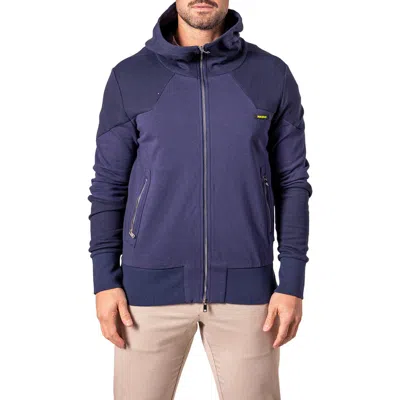 Maceoo Mixed Media Zip Hoodie
