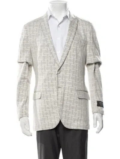 Pre-owned Maceoo Patterned Blazer W/ Tags In Multicolor