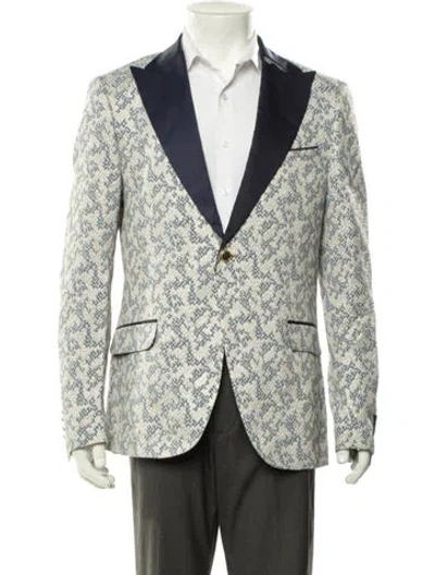 Pre-owned Maceoo Patterned Blazer W/ Tags In Multicolor