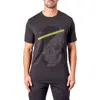 Maceoo Pixel Skull Graphic T-shirt In Gray