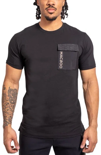 Maceoo Pocket65 Black Logo Graphic T-shirt