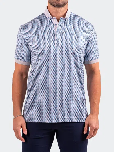 MACEOO POLO COLLARCUBIC BLUE