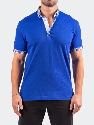 MACEOO POLO COLLARSOLIDLAPIS BLUE