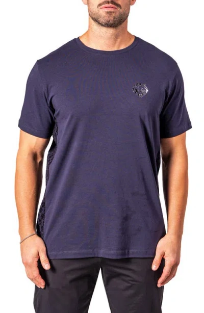 Maceoo Resistance Logo T-shirt In Blue