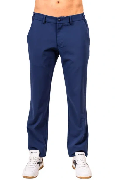 Maceoo Resistance Slim Fit Pants In Blue