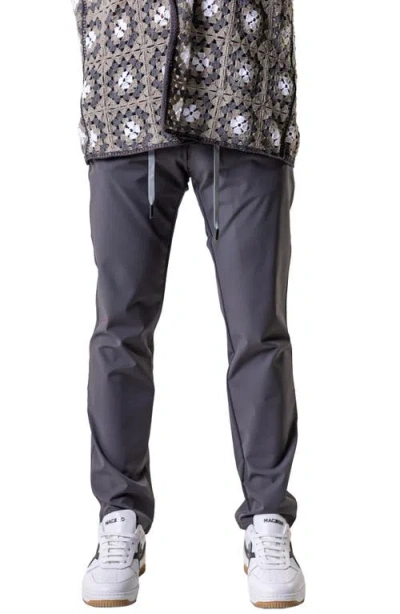 Maceoo Resistance Solid Grey Drawstring Pants In Gray