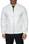 Maceoo Resistance047 White Embossed Bomber Jacket In Animal Print