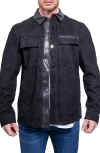 Maceoo Resistance1025 Suede Jacket In Black