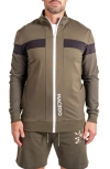 Maceoo Resistanceemb Green Full Zip Sweatshirt