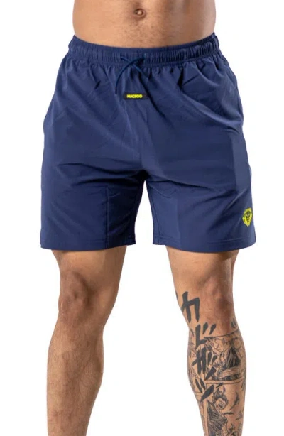 Maceoo Ripstop Athletic Shorts In Blue