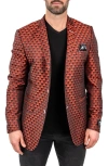 Maceoo Skull Sport Coat In Orange