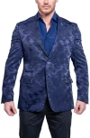 Maceoo Socrate Ascension Camo Blazer In Blue