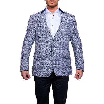 Maceoo Socrate Ascension Camo Blazer In Blue