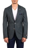 Maceoo Socrate Evo Resistance5 Check Virgin Wool, Silk & Linen Blazer