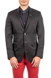Maceoo Socrate Evo Resistance74 Jacquard Check Blazer