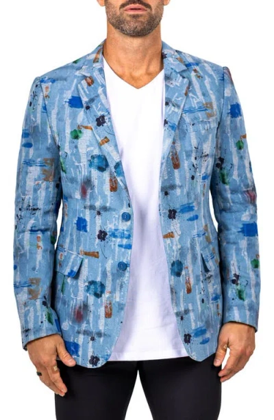 Maceoo Socrates Unconstructed Martyr012 Sport Coat In Blue