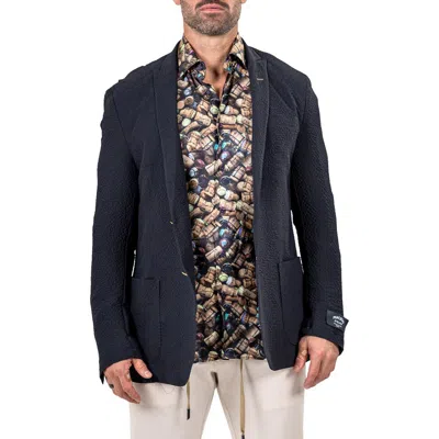 Maceoo Socrates Unconstructed Martyr025 Sport Coat In Blue