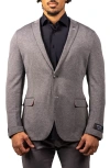 Maceoo Stretch Grey Unconstructed Blazer In Gray