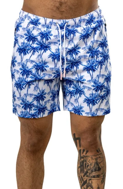 Maceoo Swim Marthyr Print Swim Trunks In Multi