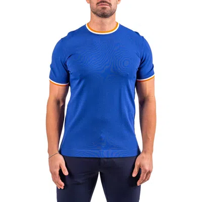Maceoo Tipped Short Sleeve Sweater