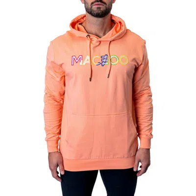 Maceoo Truecolors Embroidered Logo Hoodie In Orange