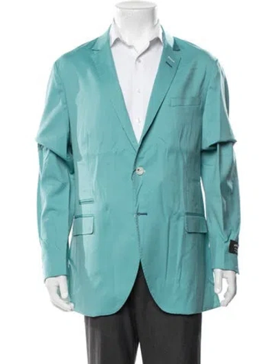 Pre-owned Maceoo Virgin Wool Blazer W/ Tags In Blue