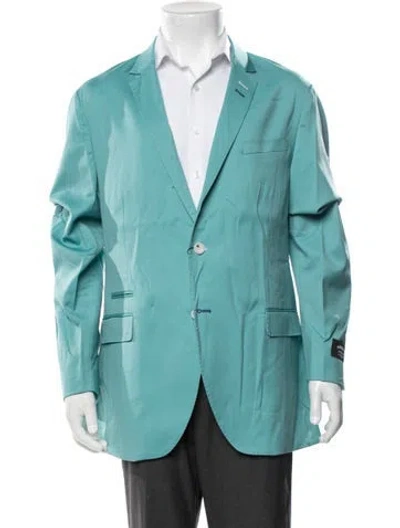 Pre-owned Maceoo Virgin Wool Blazer W/ Tags In Blue