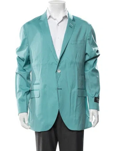 Pre-owned Maceoo Virgin Wool Blazer W/ Tags In Blue