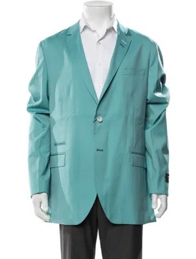 Pre-owned Maceoo Virgin Wool Blazer W/ Tags In Blue