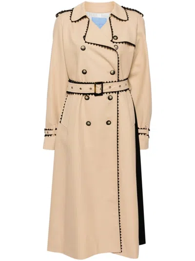 Macgraw Cotton Trench Coat In Brown