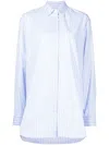 Macgraw Gestreiftes Critic Oversized-hemd In Blue