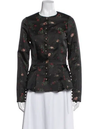 Pre-owned Macgraw Floral Print Jacket In Multi