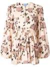 Macgraw Hibernation Floral Print Blouse In Pink