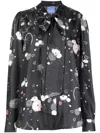Macgraw Illumination Bow-detail Shirt In Black