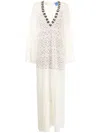 Macgraw Mythology Cotton Maxi Dress In White