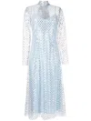 Macgraw Perception Sequin-embellished Long Dress In Silver